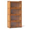 4-Tier Wicker Bookcase with Doors Perfect for Study Room or Living Room